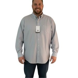 CUTTER & BUCK Mens NWT Oxford Long Sleeve Button Down Shirt Cotton XXL